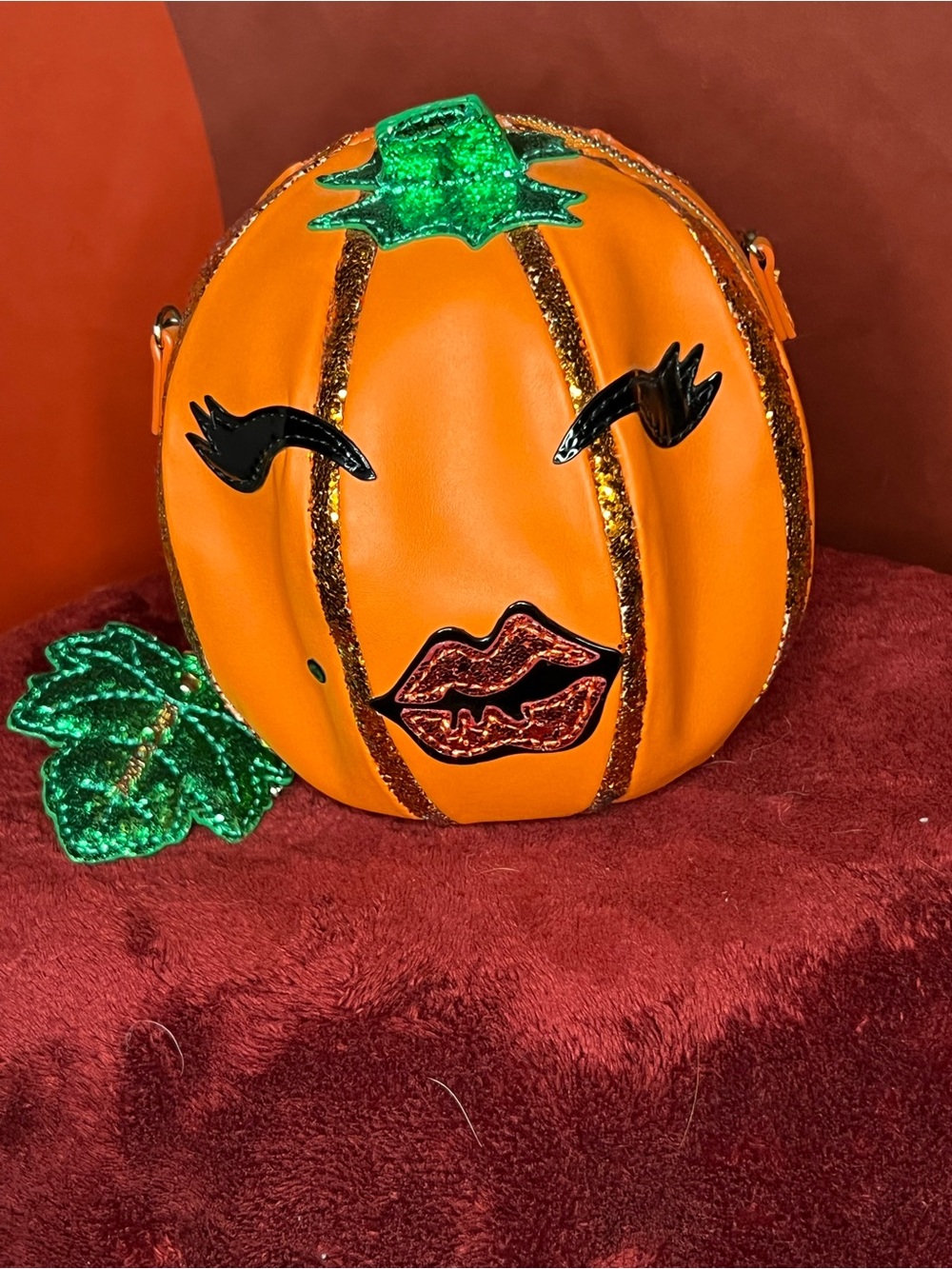 Betsy Johnson Pumpkin Crossbody
